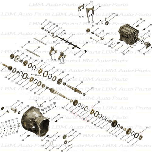 SYNCHRONIZER KIT 1ST AND 2ND GEAR BMW GS6-17BG