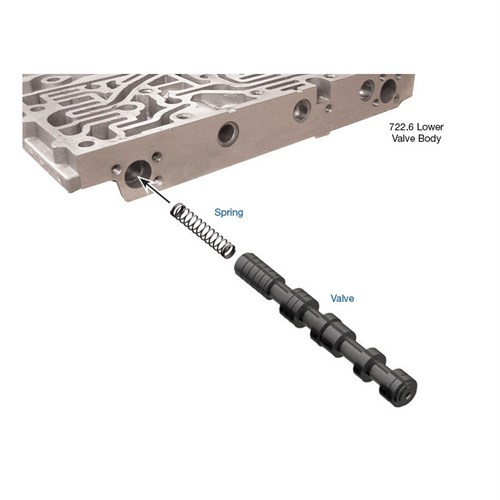 OVERSIZED TC LOCKUP CLUTCH REGULATOR VALVE KIT 722.6